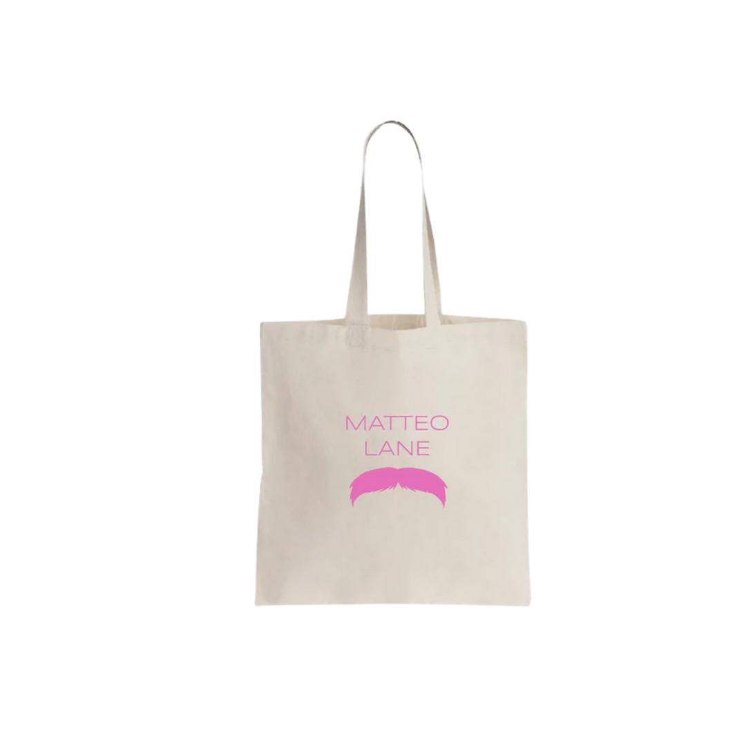 Mustache Tote - Pink (Matteo Lane)